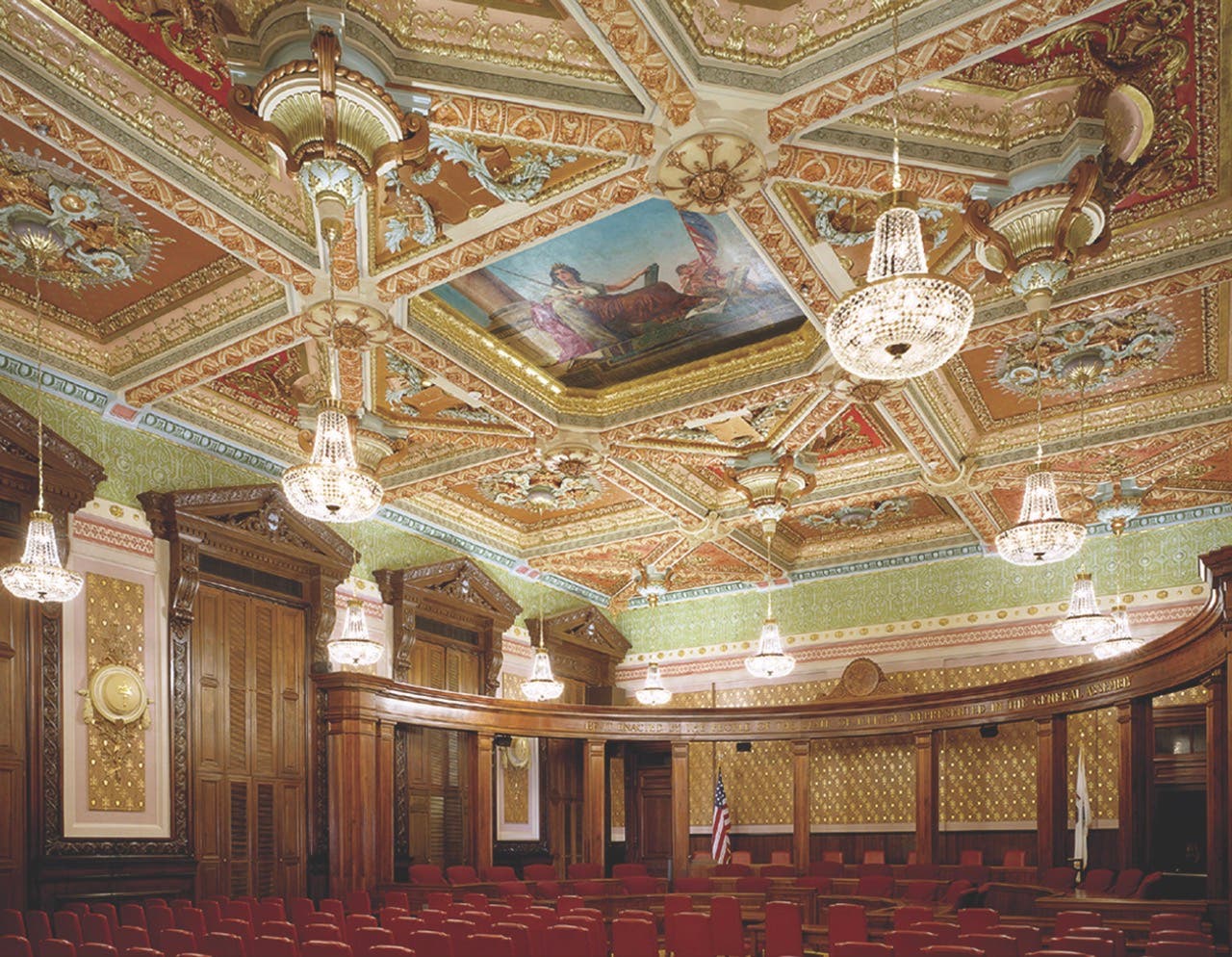 Illinois State Capitol, Supreme Court. Photo by Tom Rossiter